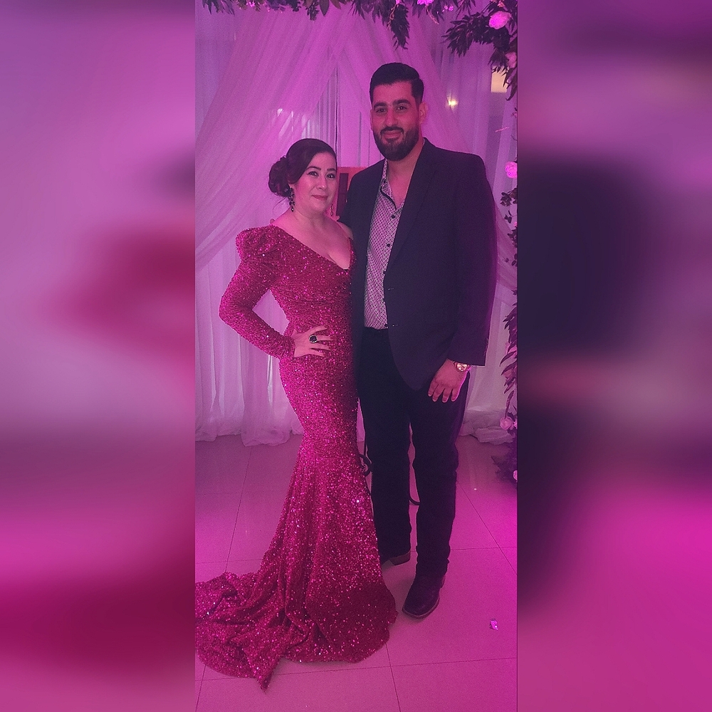 Stunning Asymmetrical sequin mermaid dress with beautiful train!!!!